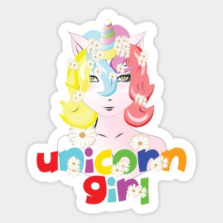 unicorn girl 1 Sticker